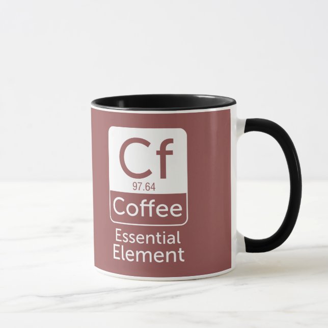 Lustiger Chemie-Wortspiel-Witzkaffee wesentliches Tasse (Rechts)
