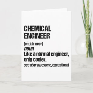 Lustiger Chemieingenieur Maschinenbau Abschluss Karte