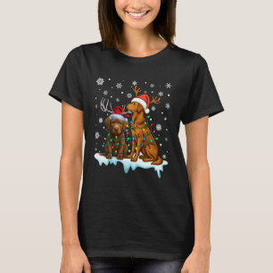Lustiger Chesapeake Bay Retriever Weihnachten Sant T-Shirt