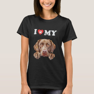 Lustiger Chesapeake Bay Retriever Wenn ich meinen T-Shirt