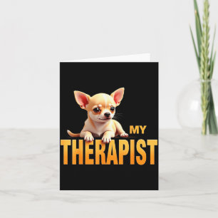 Lustiger Chi Chichi Welpe Mein Therast Chihuahua H Karte