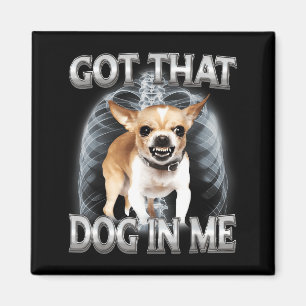 Lustiger Chihuahua hat diesen Hund im Hunde Liebha Magnet