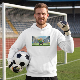 Lustiger Chihuahua-Hund Fußball-Torhüter Hoodie