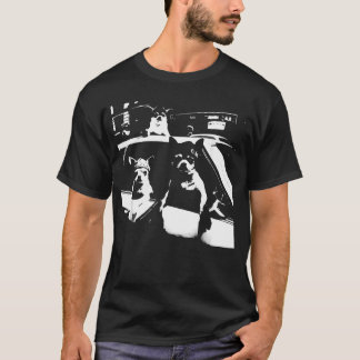 Lustiger Chihuahua Meme Gangster Hund Fährt T-Shirt