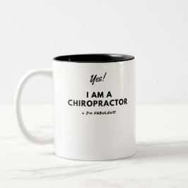 Lustiger Chiropraktor-mutiges Zweifarbige Tasse