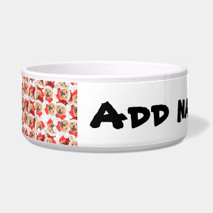 Lustiger Chow-Chow-Name-Weihnachtsaufdruck Napf