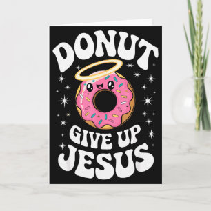 Lustiger Christlicher Donut Süß Glaube Humor Retro Karte