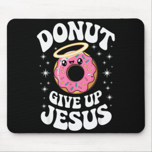 Lustiger Christlicher Donut Süß Glaube Humor Retro Mousepad