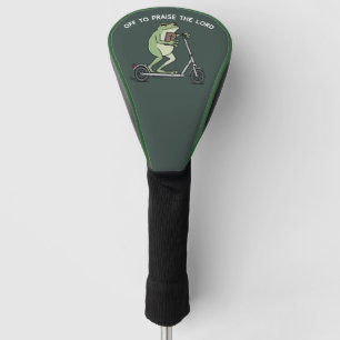 Lustiger christlicher Frosch, um den Herrn Bibel z Golf Headcover