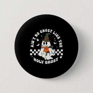 Lustiger christlicher Geist mit Bibel Retro kathol Button