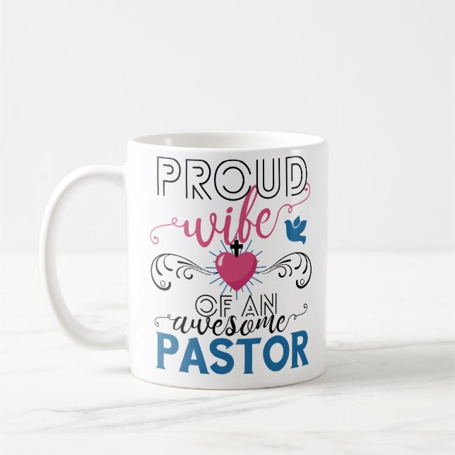 Lustiger christlicher Pastor-stolze liebevolle Kaffeetasse (Links)