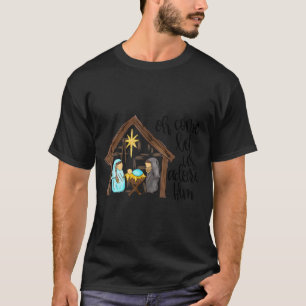 Lustiger christlicher Weihnachten Jesus Oh kommt l T-Shirt