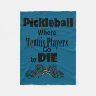 Lustiger Ckleball, wo Tennisspieler sterben Fleecedecke
