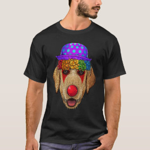Lustiger Clown Labrador Retriever Zirkus Karneval T-Shirt