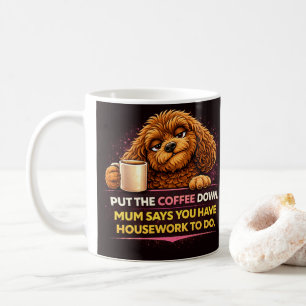 Lustiger Cockapoo-Kaffeebecher   Hunde-Mama-Humor- Kaffeetasse