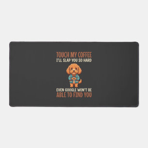 Lustiger Cockapoo-Kaffeeliebhaber Schreibtischunterlage