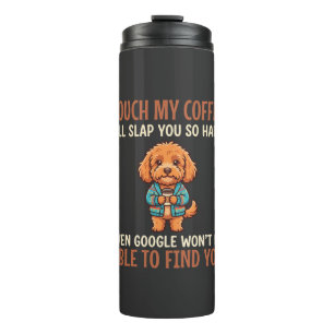 Lustiger Cockapoo Kaffeeliebhaber Thermosbecher