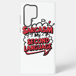 Lustiger Comic-Sarkasmus Meine zweite Sprache Samsung Galaxy Hülle