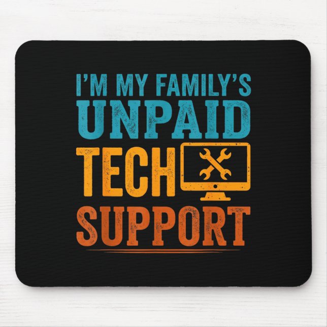 Lustiger Computer-Ingenieur, ich bin der unbezahlt Mousepad (Vorne)