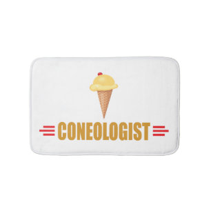 Lustiger Coneologe Eiscreme Badematte
