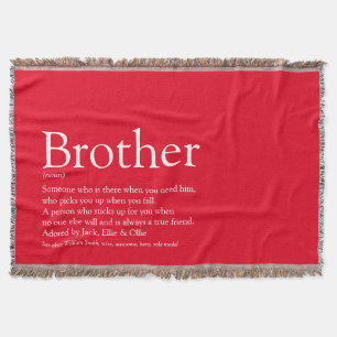 Lustiger cooler Bruder Definition Modern Rot Decke