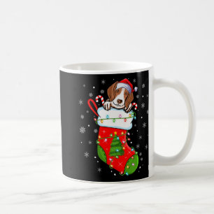 Lustiger Coonhound-Hund in Weihnachts-Socken leuch Kaffeetasse