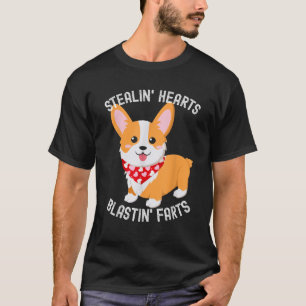 Lustiger Corgi bricht Herzen und lässt Furzgeräusc T-Shirt