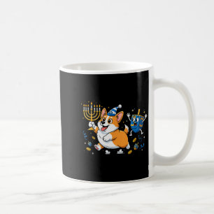 Lustiger Corgi Dreidel Menorah Chanukka Kinder Dam Kaffeetasse