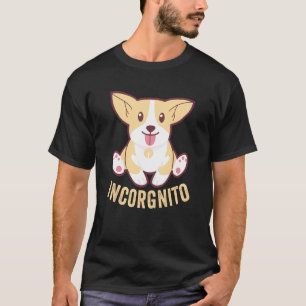 Lustiger Corgi Incorgnito Waliser Gesichtshund-Pu T-Shirt
