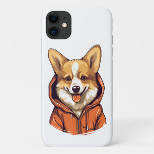Lustiger Corgi mit Hoodie Case-Mate iPhone Hülle