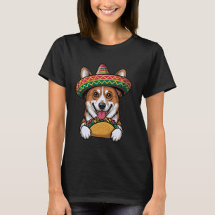 Lustiger Corgi Taco Corgi Hund Lustiger Hunde Lieb T-Shirt