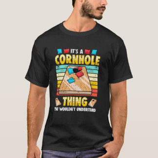 Lustiger Cornhole-Fan Retro Outdoor-Spiel T-Shirt