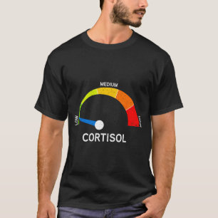 Lustiger Cortisol-Spiegel-Tachometer Stress Meme  T-Shirt