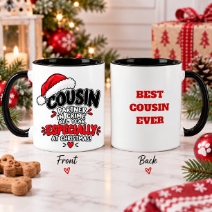 Lustiger Cousin Weihnachten Humorvolles Weihnachts Tasse
