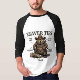 Lustiger Cowboy-Biber-Tipps Wilder Westen Vintage T-Shirt