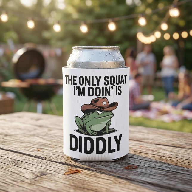 Lustiger Cowboy-Frosch Diddly Squat Dosenkühler (Von Creator hochgeladen)