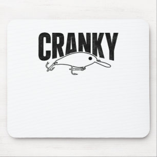 Lustiger Cranky - Crankit Angelköder Humor Fischer Mousepad