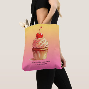 Lustiger Cupcake Emotional Support durch Buttercre Tasche