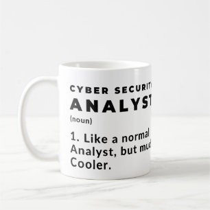 Lustiger Cyber-Sicherheitsanalyst Kaffeetasse