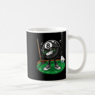 Lustiger Dabbing 8 Ball Pool Spieler Billard Team Kaffeetasse