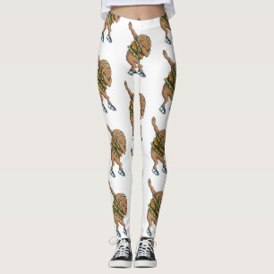 lustiger Dabbing-Burger Leggings