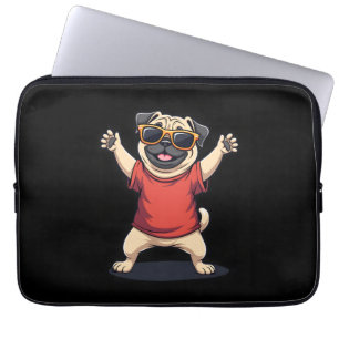 Lustiger Dabbing Dab Mops Hund Haustiere Tanz Tier Laptopschutzhülle