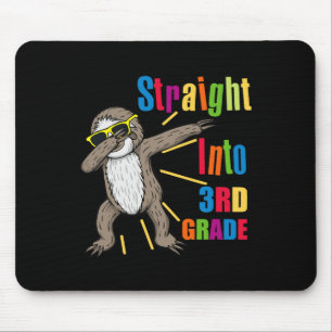 Lustiger Dabbing Faultier direkt in die 3. dritte Mousepad
