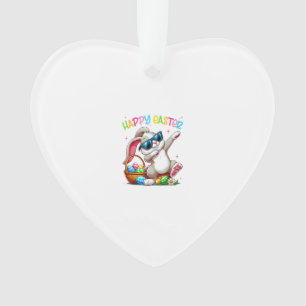 Lustiger Dabbing-Hase Ostern Frohe Ostern für Jung Ornament