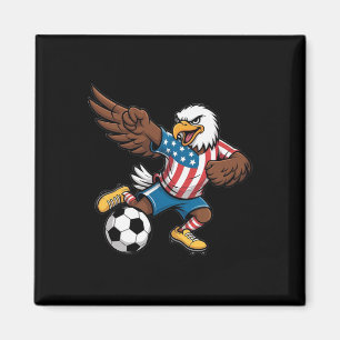 Lustiger Dabbing Ld Adler Usa Fußball - Usa Flagge Magnet