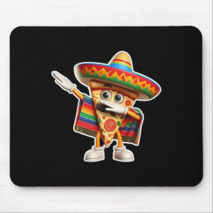 Lustiger Dabbing Mexikanischer Pizza Tanz Food Lov Mousepad