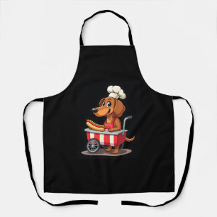 Lustiger Dachshund Hund Hotdog Sandwich Weenie Wur Schürze