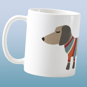 Lustiger Dachshund Hund Kaffeetasse