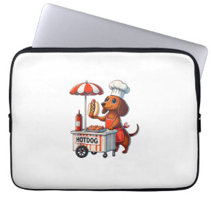 Lustiger Dachshund-Hund Weenie Wurst Hotdog Sandwi Laptopschutzhülle