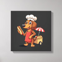 Lustiger Dachshund-Hund Weenie Wurst Hotdog Sandwi